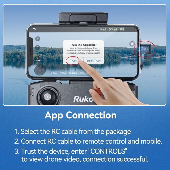 New Ruko F11GIM2 Drone, 4K Camera, 64Mins Flight Time 2 Batts & Case! - Picture 8 of 10